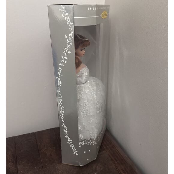 Wedding Day Barbie Doll Collector Edition 1996 Fashion Repro 1961 NIB Red Hair - Picture 5 of 16